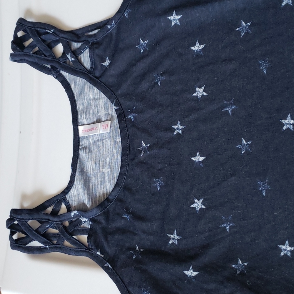 Womwn's Navy Tank-Top Perfect for July 4th!